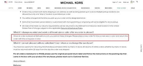 how to cancel order on michael kors|michael kors delivery time.